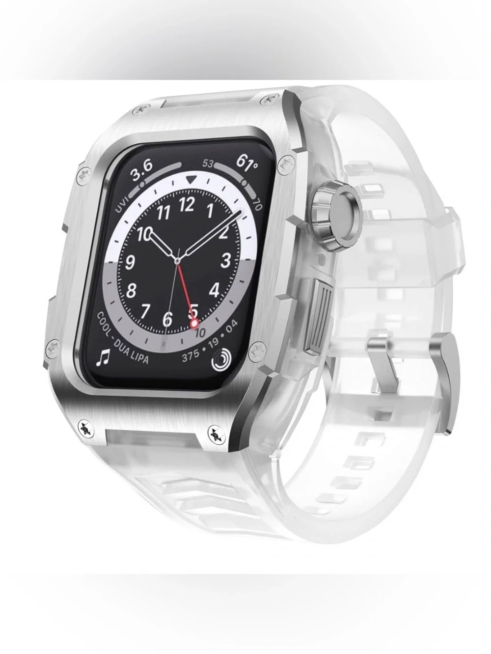 Gelishi, NIB, Unisex, Clear,TPU,Band for Apple Smartwatch